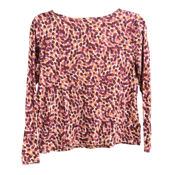 Petite Liz Claiborne medium top, abstract design GUC - Picture 3 of 4